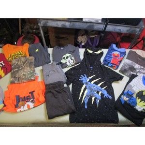 Gently Used Kids Clothes 14 pcs 11x4/5 3x6/7 PJS Tees Pants Great Bundle